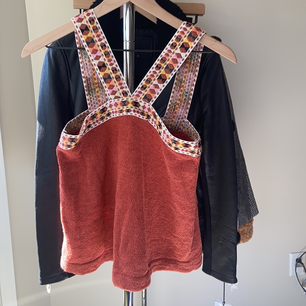 XS Madewell Embroidered Swing Sweater Tank